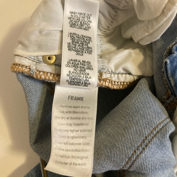 Frame Denim Jeans Le High Skinny Like New Size 24 - Picture 14 of 16